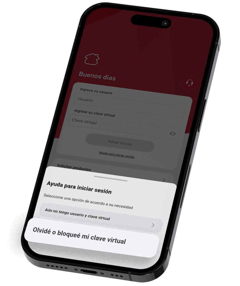 Ingrese su nueva Clave virtual